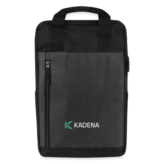 Laptop Backpack - heather dark gray/black